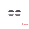 Jogo de 4 pastilhas de freio BREMBO P 07 001