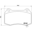 Jogo de 4 pastilhas de freio BREMBO P 09 003
