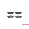 Jogo de 4 pastilhas de freio BREMBO P 10 001