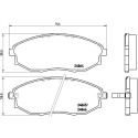 Jogo de 4 pastilhas de freio BREMBO P 10 007
