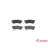Jogo de 4 pastilhas de freio BREMBO P 10 053