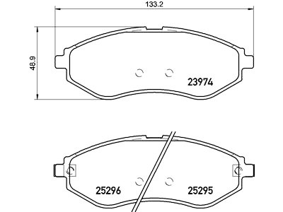 Jogo de 4 pastilhas de freio BREMBO P 10 057
