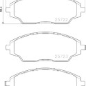 Jogo de 4 pastilhas de freio BREMBO P 10 070