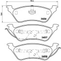 Jogo de 4 pastilhas de freio BREMBO P 11 014