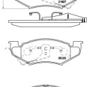 Jogo de 4 pastilhas de freio BREMBO P 11 020