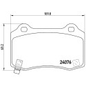 Jogo de 4 pastilhas de freio BREMBO P 11 024
