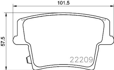 Jogo de 4 pastilhas de freio BREMBO P 11 040