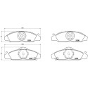 Jogo de 4 pastilhas de freio BREMBO P 15 008