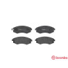Jogo de 4 pastilhas de freio BREMBO P 15 011