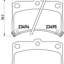 Jogo de 4 pastilhas de freio BREMBO P 16 009