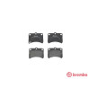 Jogo de 4 pastilhas de freio BREMBO P 16 009