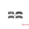 Jogo de 4 pastilhas de freio BREMBO P 16 011