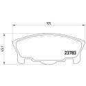 Jogo de 4 pastilhas de freio BREMBO P 16 014