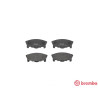 Jogo de 4 pastilhas de freio BREMBO P 16 014