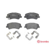 Jogo de 4 pastilhas de freio BREMBO P 18 025