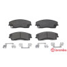 Jogo de 4 pastilhas de freio BREMBO P 18 034