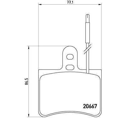 Jogo de 4 pastilhas de freio BREMBO P 23 010