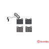Jogo de 4 pastilhas de freio BREMBO P 23 012