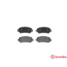 Jogo de 4 pastilhas de freio BREMBO P 23 014