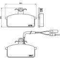 Jogo de 4 pastilhas de freio BREMBO P 23 019