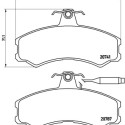 Jogo de 4 pastilhas de freio BREMBO P 23 022
