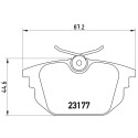 Jogo de 4 pastilhas de freio BREMBO P 23 026