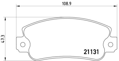 Jogo de 4 pastilhas de freio BREMBO P 23 029