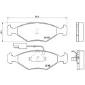 Jogo de 4 pastilhas de freio BREMBO P 23 039