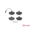 Jogo de 4 pastilhas de freio BREMBO P 23 044