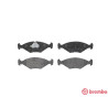 Jogo de 4 pastilhas de freio BREMBO P 23 055
