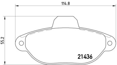 Jogo de pastilhas de freio BREMBO P 23 060