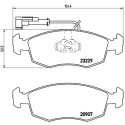 Jogo de 4 pastilhas de freio BREMBO P 23 063