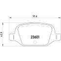 Jogo de 4 pastilhas de freio BREMBO P 23 064