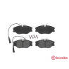 Jogo de 4 pastilhas de freio BREMBO P 23 066