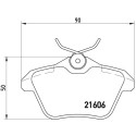 Jogo de 4 pastilhas de freio BREMBO P 23 067