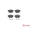 Jogo de 4 pastilhas de freio BREMBO P 23 067