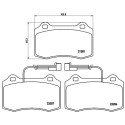 Jogo de 4 pastilhas de freio BREMBO P 23 074
