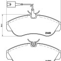 Jogo de 4 pastilhas de freio BREMBO P 23 084