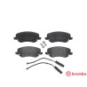 Jogo de 4 pastilhas de freio BREMBO P 23 088