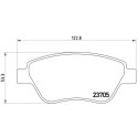 Jogo de 4 pastilhas de freio BREMBO P 23 099