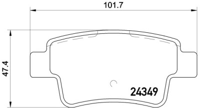 Jogo de pastilhas de freio BREMBO P 23 104