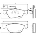 Jogo de 4 pastilhas de freio BREMBO P 23 116