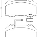 Jogo de 4 pastilhas de freio BREMBO P 23 117