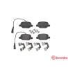Jogo de 4 pastilhas de freio BREMBO P 23 131