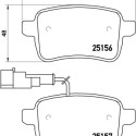 Jogo de 4 pastilhas de freio BREMBO P 23 133