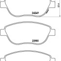 Jogo de 4 pastilhas de freio BREMBO P 23 153