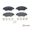 Jogo de 4 pastilhas de freio BREMBO P 23 178