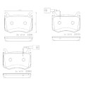 Jogo de 4 pastilhas de freio BREMBO P 23 183