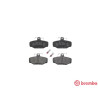 Jogo de 4 pastilhas de freio BREMBO P 24 018