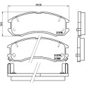 Jogo de 4 pastilhas de freio BREMBO P 24 024